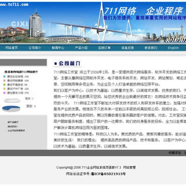 企业网站系统中英双语版V7.3
